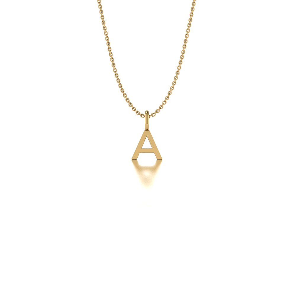 Basic Initials geelgouden letterhanger A-Z