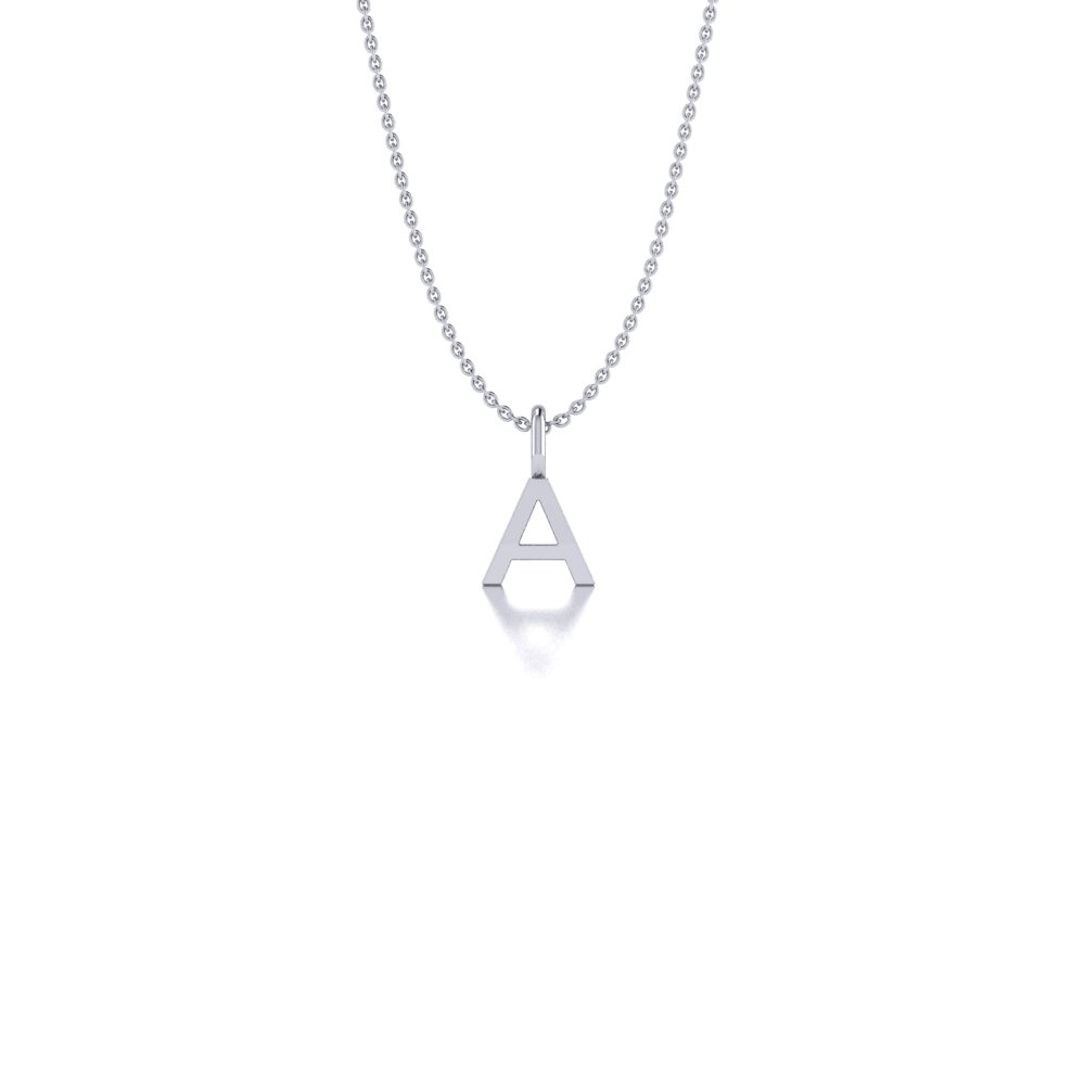 Basic Initials witgouden letter hanger