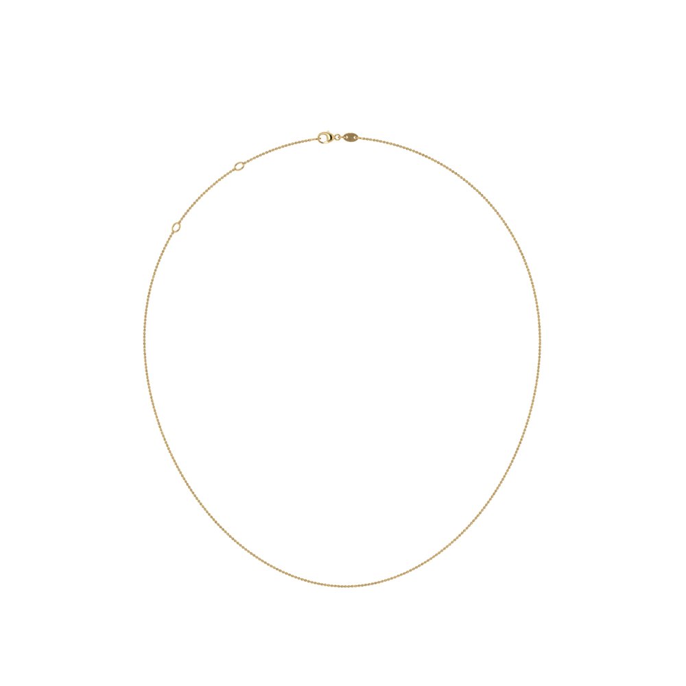 Simple chain necklace yellow gold