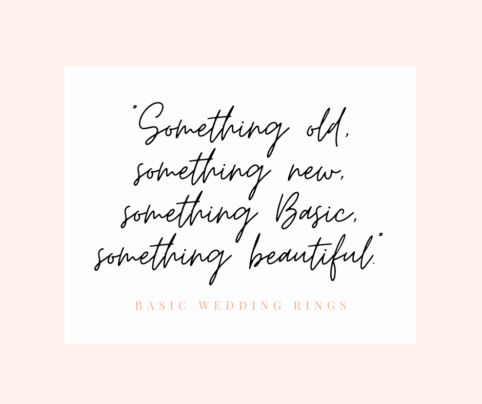 Something old something new Basic Wedding Rings homepage