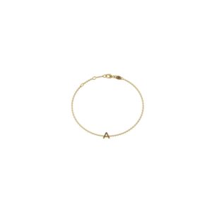 Geelgouden armband met letter